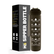 MuscleBlaze Sipper Bottle, Jet Black 1 L