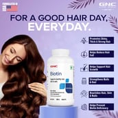 1 - GNC Biotin 10000 mcg,  60 tablet(s)  Unflavoured