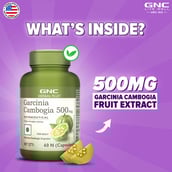 2 - GNC Garcinia Cambogia (500mg),  60 capsules