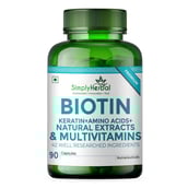 2 - Simply Herbal Biotin 90 Capsules & Collagen 60 Capsules Combo,  2 Piece(s)/Pack  Unflavoured 