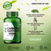 3 - Simply Herbal L-Carnitine with L-Tartrate 1000mg,  120 tablet(s)  Unflavoured 