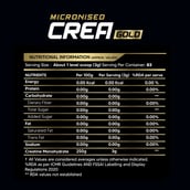 3 - Nutristar Micronized CREA Gold Creatine Monohydrate,  Unflavoured  0.55 lb 