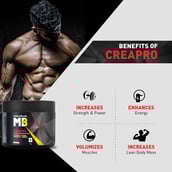 5 - MuscleBlaze CreaPRO Creatine with Creapure® Powder from Germany,  Unflavoured  0.22 lb 