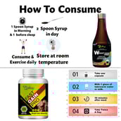 5 - Riffway Weight Gain Syrup 200 ml & Fast Gain Pro 30 Capsules Combo,  2 Piece(s)/Pack  Unflavoured 