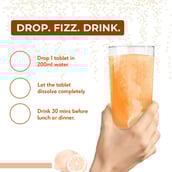 8 - HealthKart HK Vitals ACV 750 mg Effervescent, 60 tablet(s) Orange