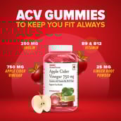 5 - GNC Apple Cider Vinegar 750mg,  30 gummies  Green Mango 