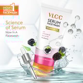 5 - VLCC Bright Glow Serum Face Wash,  100 ml  with Vitamin C Serum & Mulberry 