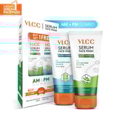 6 - VLCC Acne Defense & Hydra Nourish Serum Face Wash AM & PM Combo,  150 ml  with Neem & Aloe Vera 