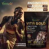 4 - Vitaminnica Vita Gold Whey Protein Blend,  1.98 lb  Irish Cream Chocolate 