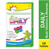 6 - Dr. Morepen Daily Multivitamin,  10 tablet(s)  Unflavoured (Pack of 2) 