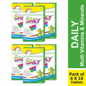 6 - Dr. Morepen Daily Multivitamin,  10 tablet(s)  Unflavoured (Pack of 6) 