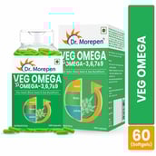 9 - Dr. Morepen Veg Omega 3 6 7 9 (Pack of 2),  60 capsules 