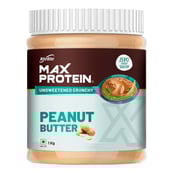 1 - RiteBite Max Protein Peanut Butter, 1 kg Crunchy Unsweetened