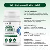 5 - Tata 1mg Calcium + Vitamin D3,  60 tablet(s)  Unflavoured 