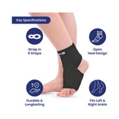 3 - Tata 1mg Ankle Binder, Black XL