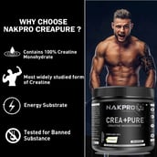 8 - Nakpro Crea+Pure Creatine Monohydrate,  Unflavoured  0.55 lb 