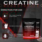 6 - Nakpro Creatine Monohydrate,  Unflavoured  0.22 lb 