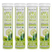 1 - HealthyHey Nutrition Apple Cider Vinegar with Mother,  15 tablet(s)  Green Apple (Pack of 4) 