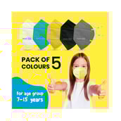 3 - Tata 1mg N95 Face Mask for Kids, Multicolour