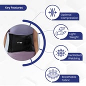 3 - Tata 1mg Abdominal Belt, Large Black