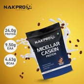 4 - Nakpro Micellar Casein Protein,  2.2 lb  Coffee (Pack of 2) 