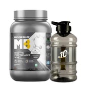 2 - MuscleBlaze Biozyme Performance Whey Protein with 10 Years Gallon Bottle 1.5L, 2.2 lb Rich Chocolate