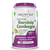 1 - HealthyHey Nutrition Garcinia Cambogia with 70% HCA,  120 capsules 
