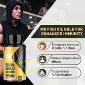 9 - MuscleBlaze Omega 3 Fish Oil Gold 3x Triple Strength (EPA & DHA),  60 capsules 