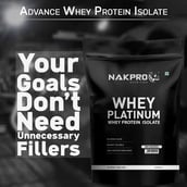 7 - Nakpro Whey Platinum Whey Protein Isolate,  1.1 lb  Unflavoured 
