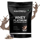 5 - Nakpro Whey Platinum Whey Protein Isolate,  4 Piece(s)/Pack  Banana, Coffee, Cream Chocolate, Cookies & Cream 