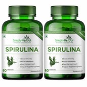 1 - Simply Herbal Spirulina (Pack of 2),  60 capsules 