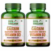 1 - Divya Himalayan Premium Calcium Magnesium + Zinc with Vitamin D3,  60 tablet(s)  Unflavoured (Pack of 2) 