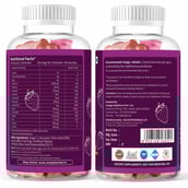2 - Simply Herbal Hair Vitamin Gummies with Biotin,  30 gummies  Unflavoured (Pack of 3) 