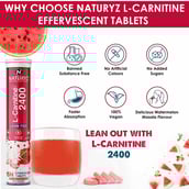 6 - Naturyz L-Carnitine 2400, 15 tablet(s) Water Melon Masala
