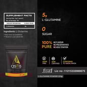 2 - AS-IT-IS Nutrition L Glutamine,  0.55 lb  Unflavoured 