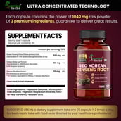 6 - Humming Herbs Red Korean Ginseng Root,  90 capsules 