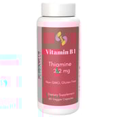 1 - Sharrets Vitamin B1,  Unflavoured  60 veggie capsule(s) 