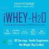 1 - MYFITNESS By Paradise iWHEY- H2O Powder,  4.4 lb  Kesar Pista Kulfi 