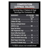 MuscleBlaze MB Fat Burner PRO 60 tabs & Liquid L-Carnitine 300ml Lemon Lime Combo