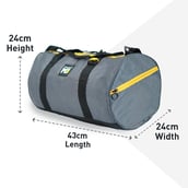 4 - MuscleBlaze Gym Duffle Bag,  Grey 30L