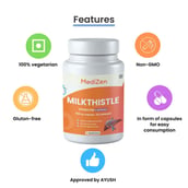 2 - MediZen Milk Thistle 600mg,  60 capsules 