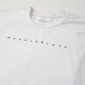 2 - MuscleBlaze Compression Muscle Tee Full Sleeve,  Polar White  Medium