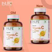 4 - INLIFE Vitamin C + Zinc,  60 tablet(s)  Orange 