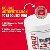 6 - GNC Pro Performance Creatine Monohydrate,  Unflavoured  0.88 lb 