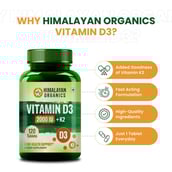 7 - Himalayan Organics Vitamin D3 with K2 2000iu,  120 tablet(s)  Unflavoured 