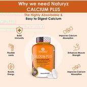 5 - Naturyz Plant Biotin 60 Tablets & Calcium Plus 120 Tablets Combo,  2 Piece(s)/Pack  Unflavoured 