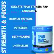 4 - HealthER Dead Man Pre Workout with Testosterone Booster,  0.39 lb  Orange 