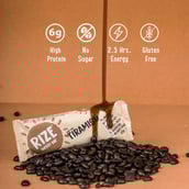 2 - Rize Energy Bar,  4 bar(s)  Tiramisu (Pack of 4) 