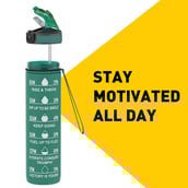 4 - MuscleBlaze Sipper Bottle,  Forest Green  1 L