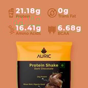 4 - Auric Protein Shake,  8 sachets/pack  Dark Chocolate 